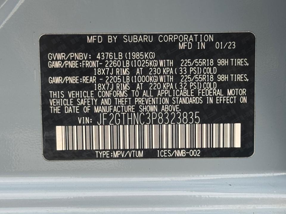 2023 Subaru Crosstrek Limited