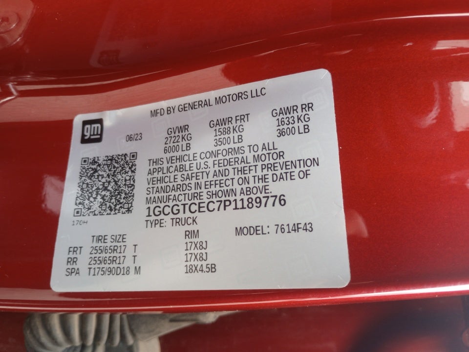 2023 Chevrolet Colorado 4WD Crew Cab Short Box LT