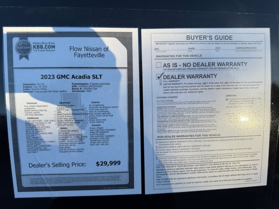 2023 GMC Acadia AWD SLT