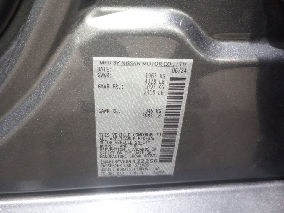 2024 Nissan Altima SR FWD