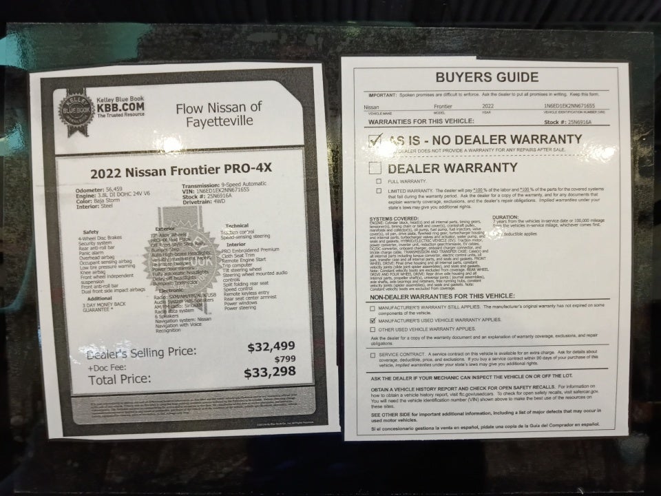 2022 Nissan Frontier PRO-4X