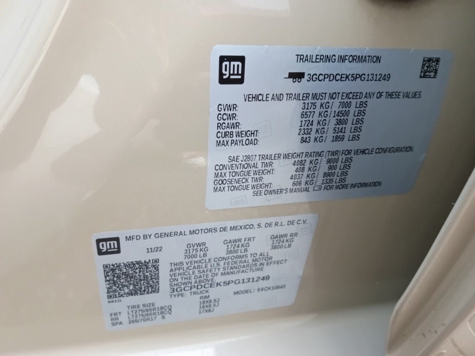 2023 Chevrolet Silverado 1500 Custom Trail Boss