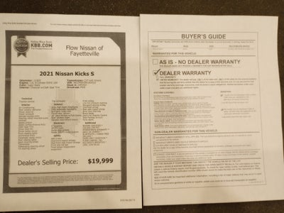 2021 Nissan Kicks S Xtronic CVT