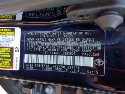 2020 Toyota Camry SE