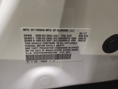 2017 Honda Pilot EX-L