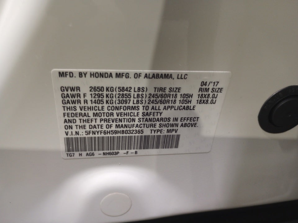 2017 Honda Pilot EX-L