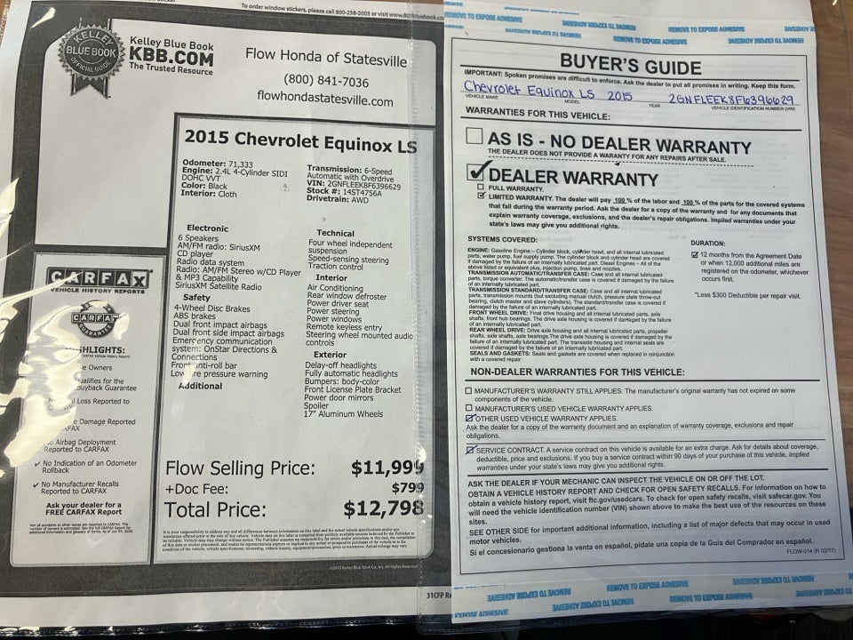 2015 Chevrolet Equinox LS