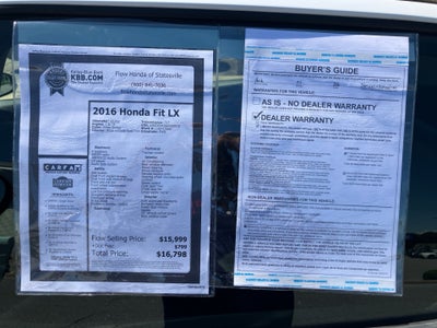 2016 Honda Fit LX