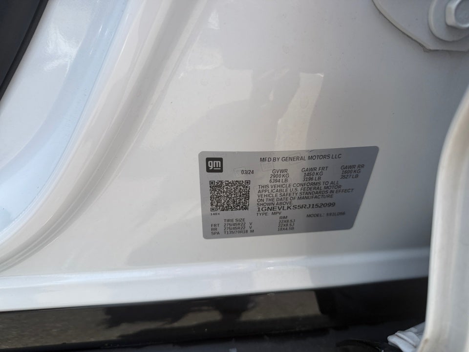 2024 Chevrolet Traverse AWD RS