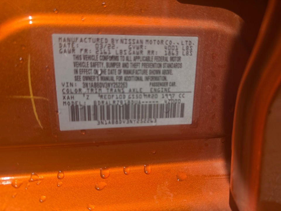 2022 Nissan Sentra SR