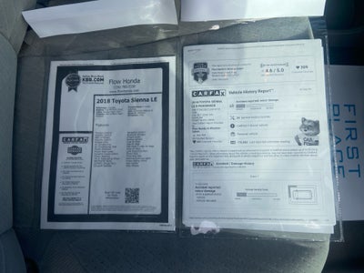 2018 Toyota Sienna LE 8 Passenger