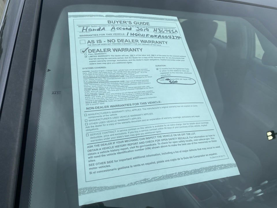 2019 Honda Accord LX