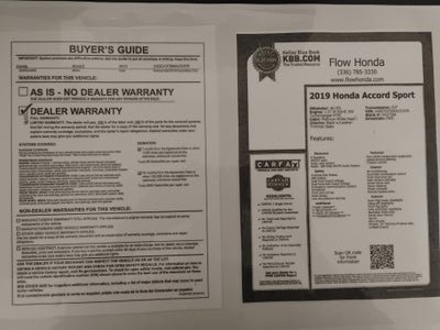 2019 Honda Accord Sport