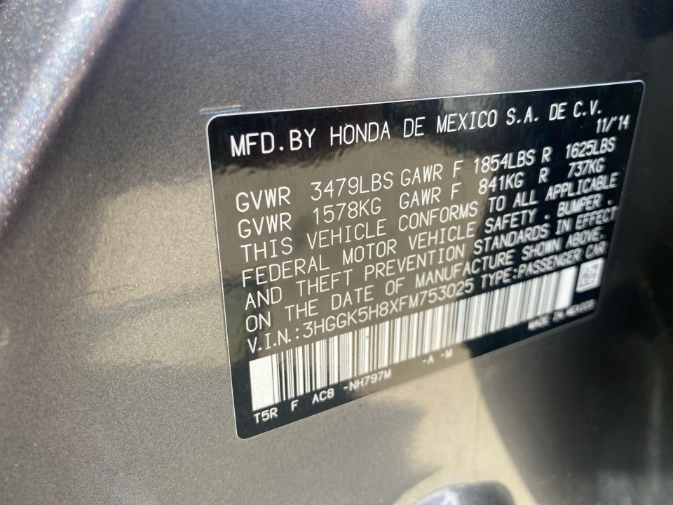 2015 Honda Fit EX