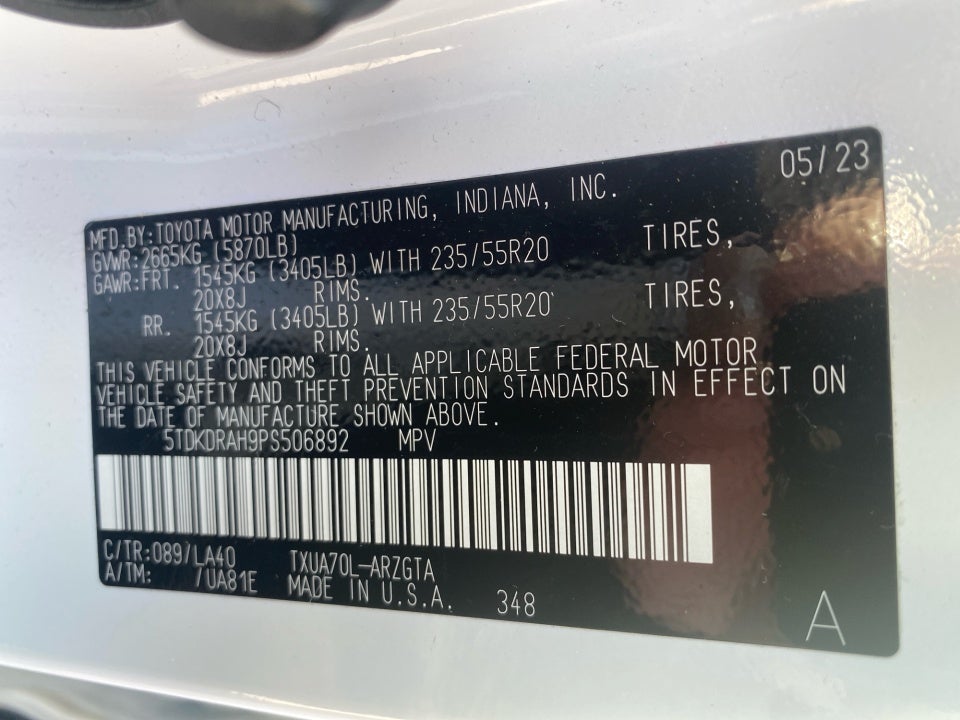 2023 Toyota Highlander Platinum