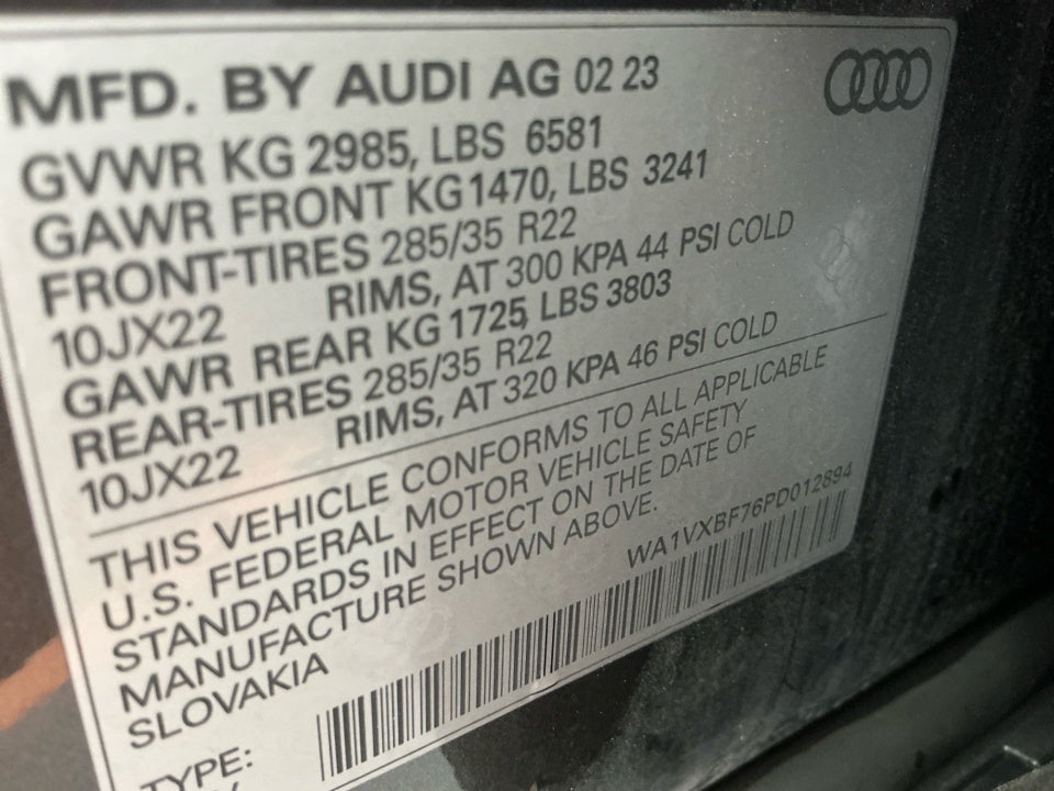 2023 Audi Q7 Prestige 55 TFSI quattro Tiptronic
