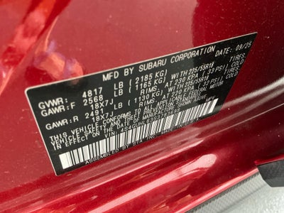 2025 Subaru Crosstrek Limited