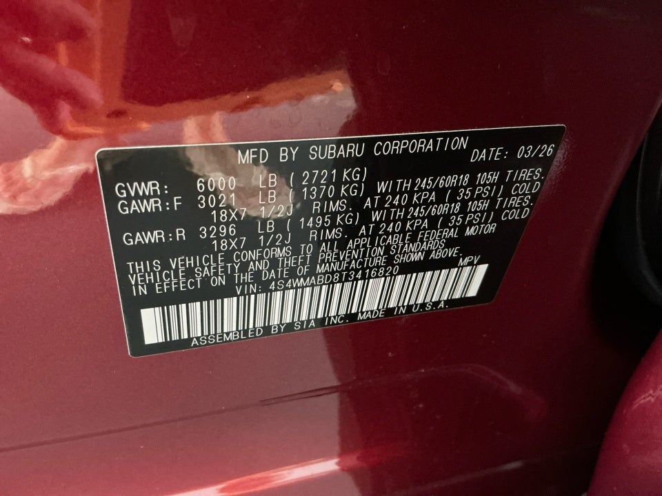 2026 Subaru Ascent Premium