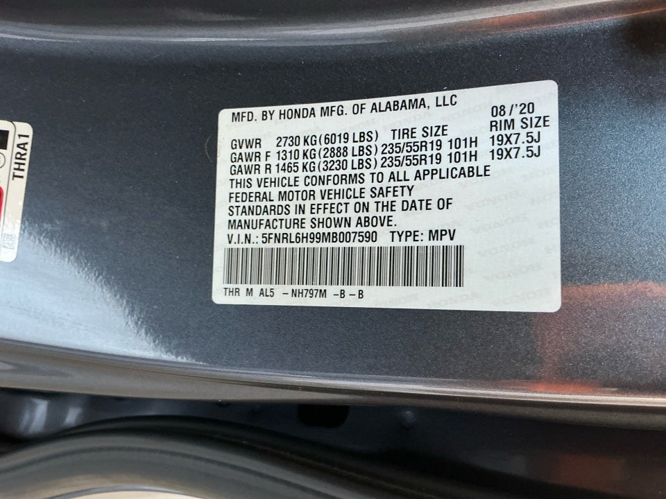 2021 Honda Odyssey Elite