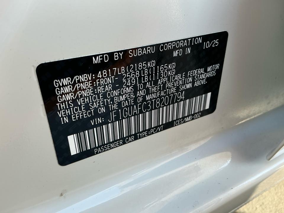 2026 Subaru Impreza Sport