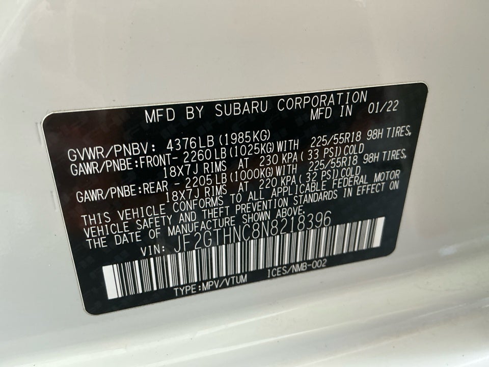 2022 Subaru Crosstrek Limited