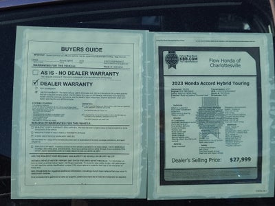 2023 Honda Accord Hybrid Touring