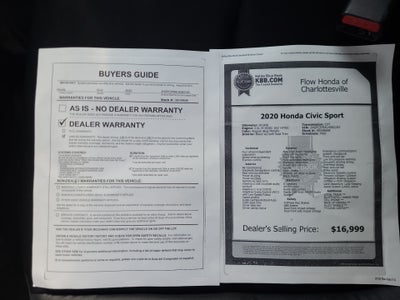 2020 Honda Civic Sedan Sport
