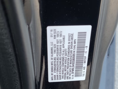 2016 Honda Odyssey Touring Elite