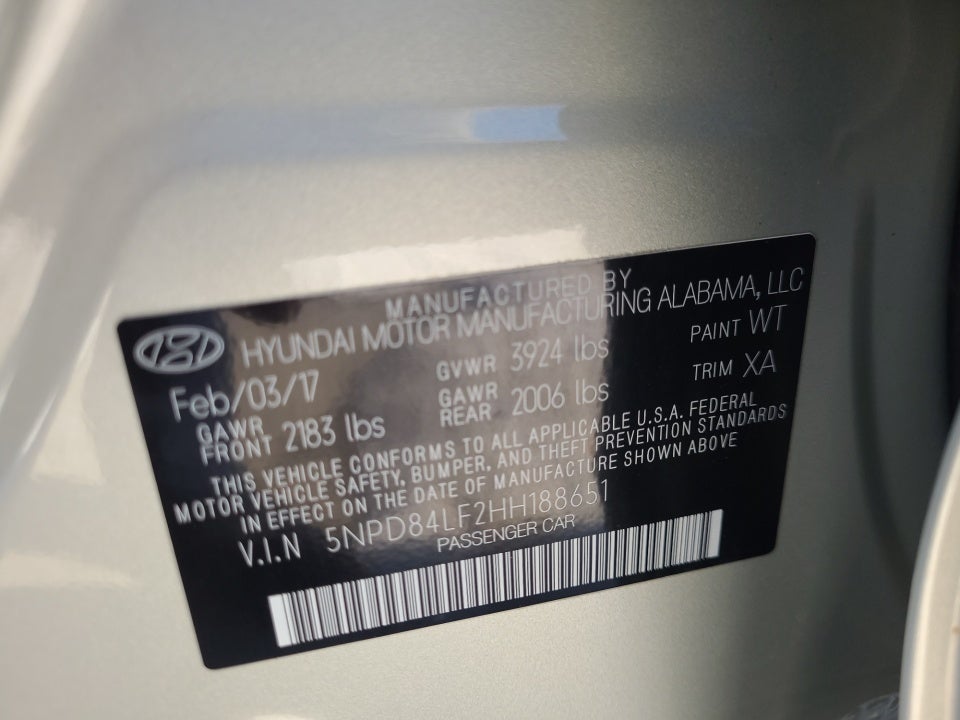 2017 Hyundai Elantra Value Edition