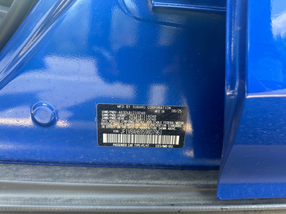 2025 Subaru WRX Premium
