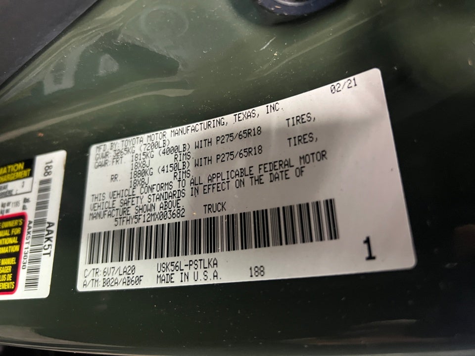 2021 Toyota Tundra Limited