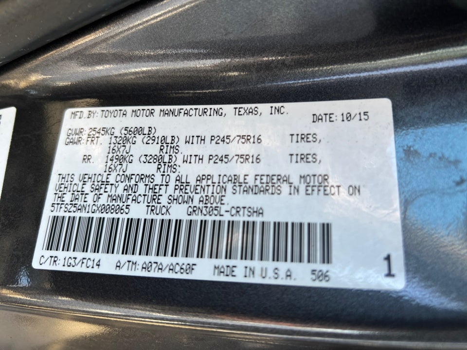 2016 Toyota Tacoma SR5 V6