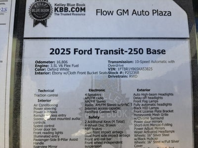 2025 Ford Transit-250 Cargo Van Base