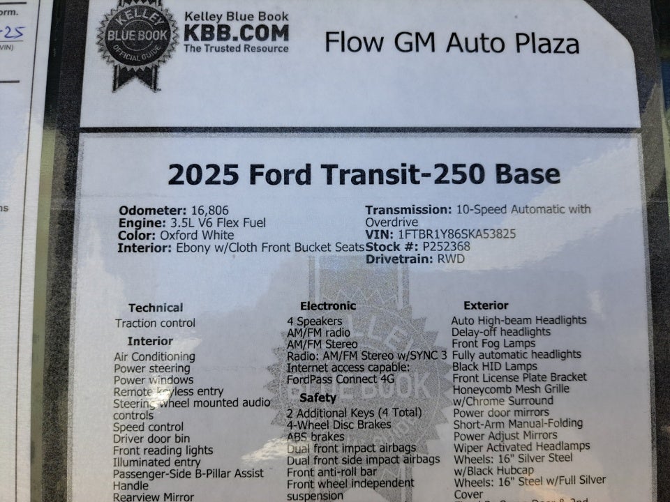 2025 Ford Transit-250 Cargo Van Base