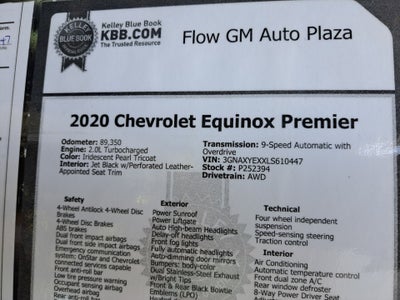 2020 Chevrolet Equinox AWD Premier 2.0L Turbo