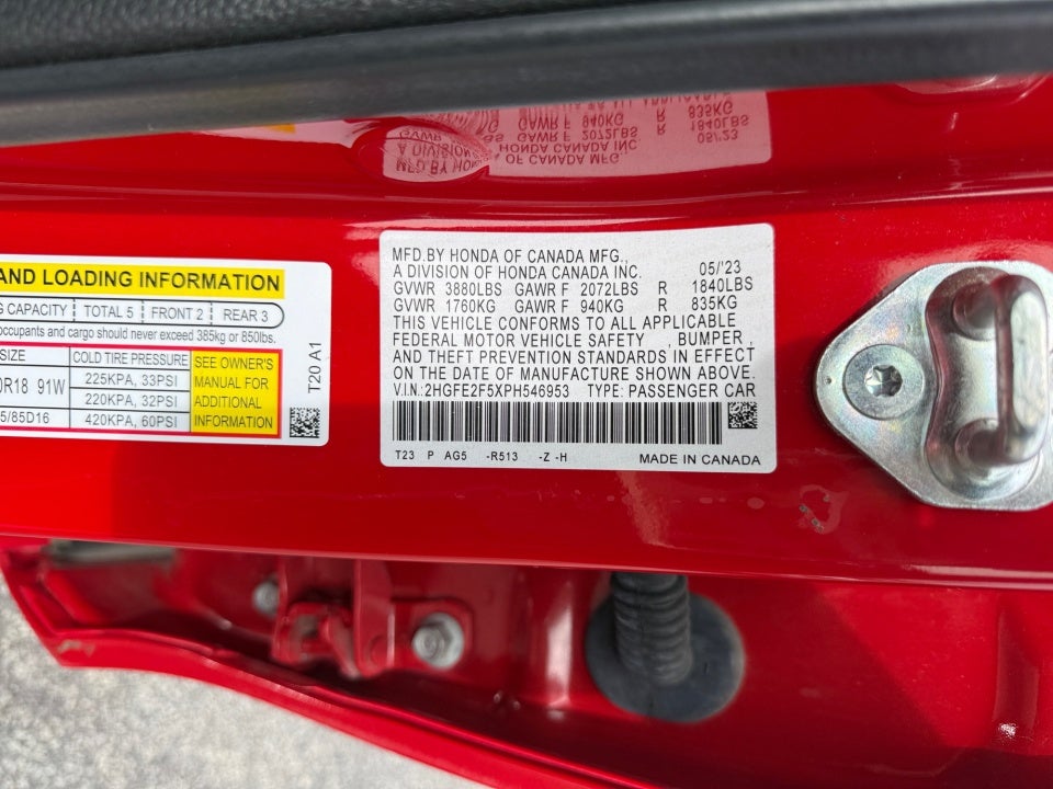 2023 Honda Civic Sedan Sport