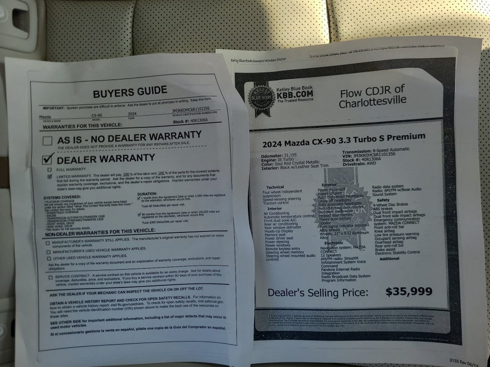 2024 Mazda Mazda CX-90 3.3 Turbo S Premium