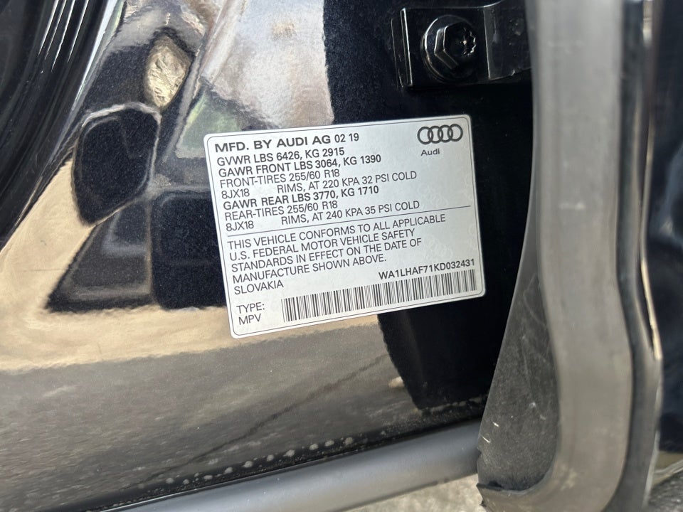 2019 Audi Q7 45 Premium