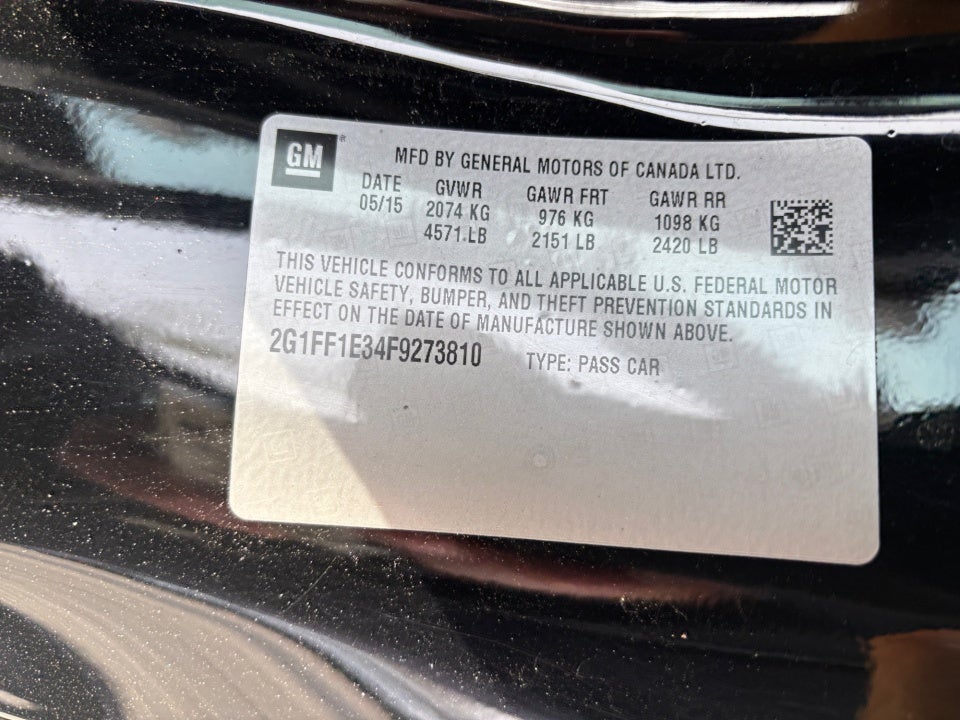 2015 Chevrolet Camaro 2LT