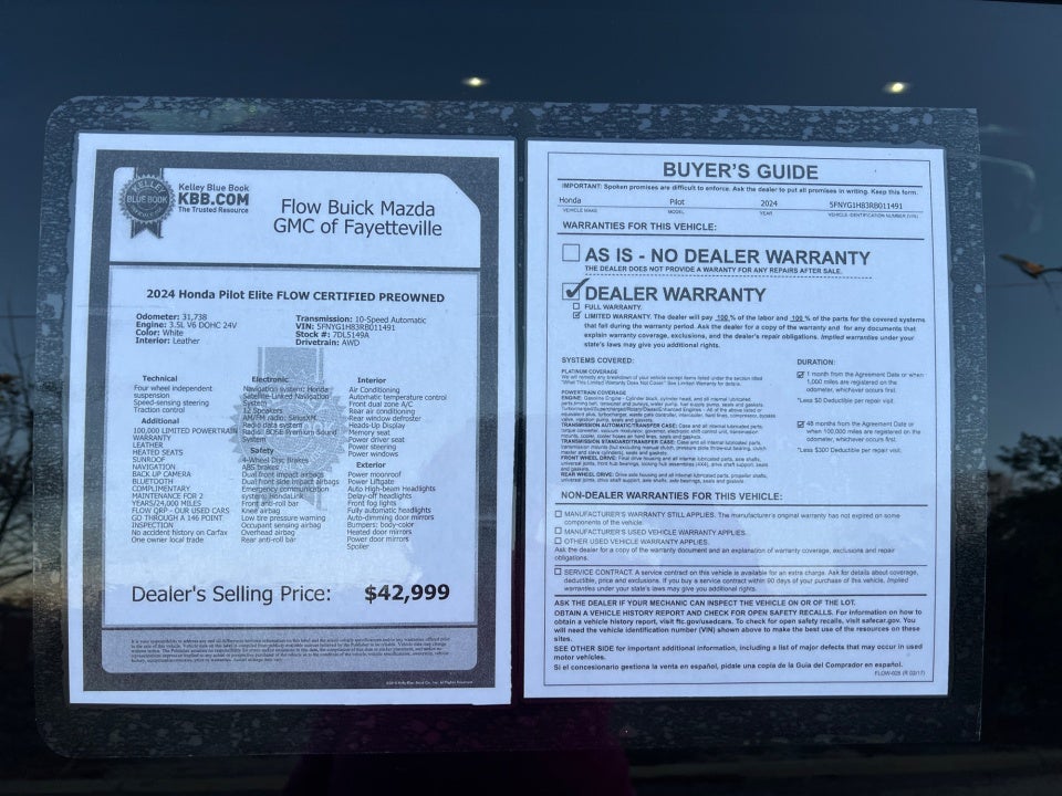 2024 Honda Pilot Elite