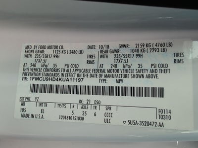 2019 Ford Escape SEL