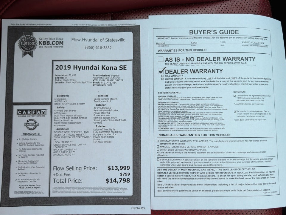 2019 Hyundai Kona SE