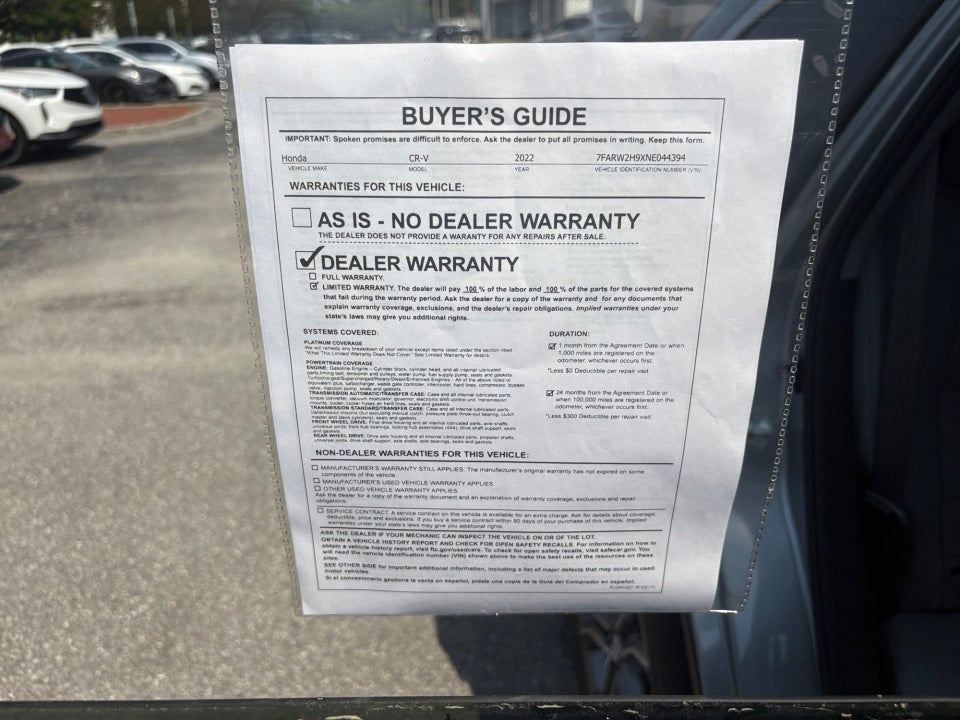 2022 Honda CR-V AWD Touring