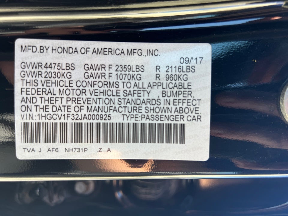 2018 Honda Accord Sport