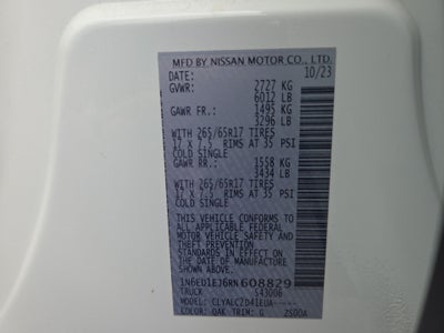 2024 Nissan Frontier Crew Cab SV 4x2