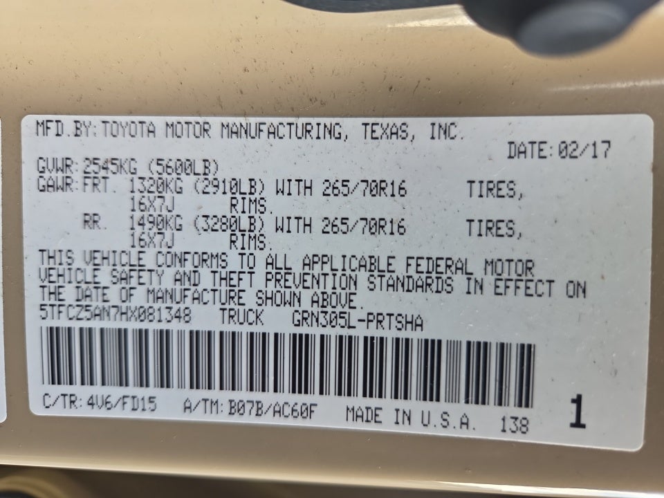 2017 Toyota Tacoma TRD Off Road