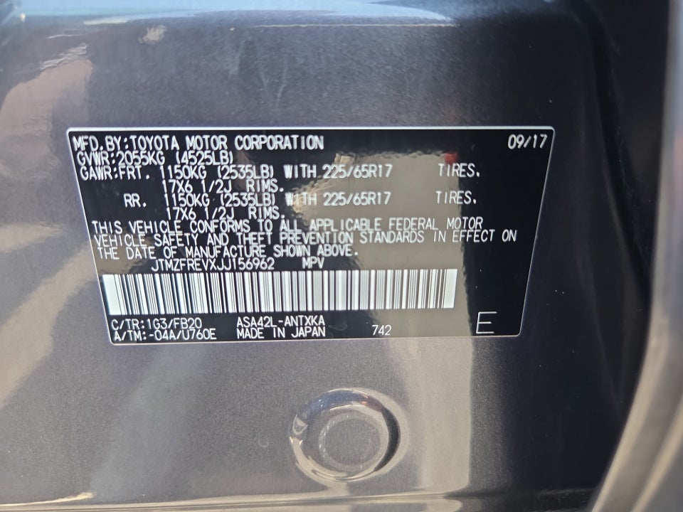 2018 Toyota RAV4 LE