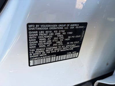 2021 Volkswagen Atlas 3.6L V6 SEL