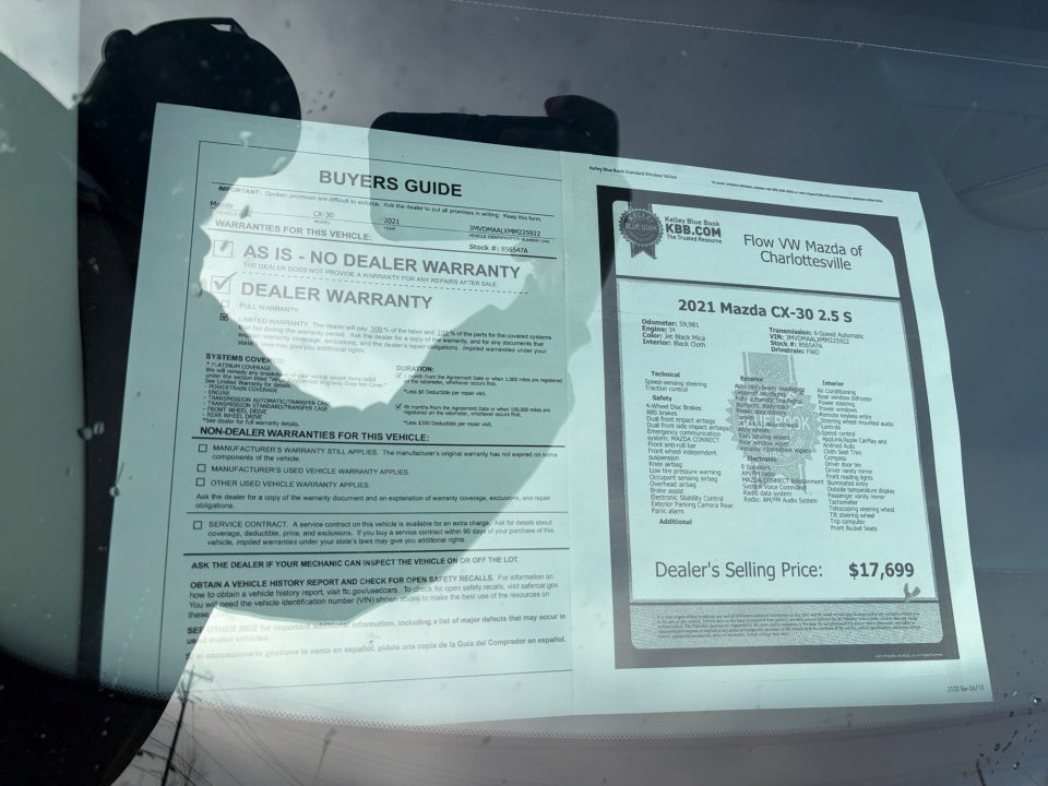 2021 Mazda Mazda CX-30 2.5 S