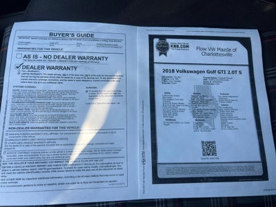 2018 Volkswagen Golf GTI S
